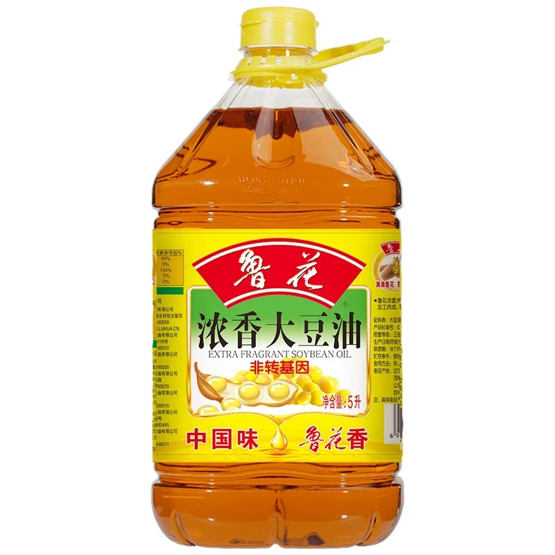 鲁花 食用油 非转基因 大豆油5Lx1
